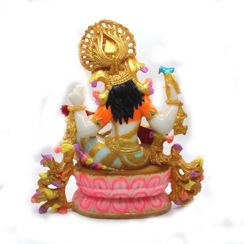 Goddess Saraswati Decorative Fiber Murti/Idol Showpiece for Home Decor